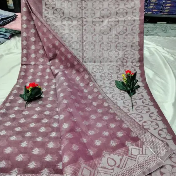  Patta Cotton Silk Saree