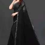  NEW FENCY GEORGETTE CUT WORK SAREE