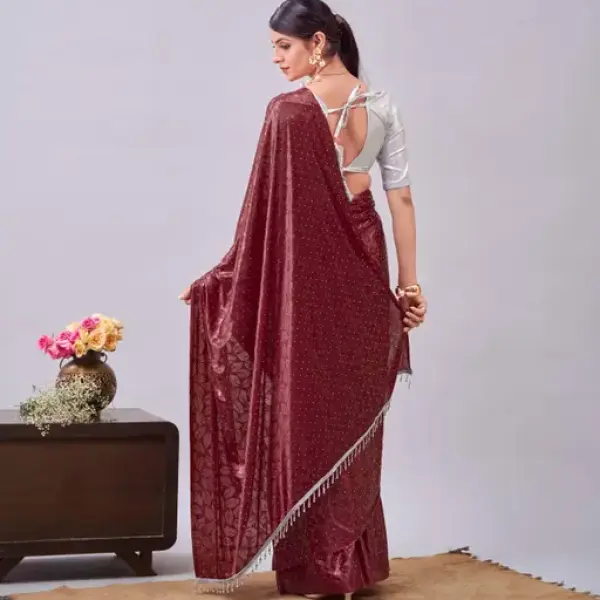 Women's Stone Work Saree