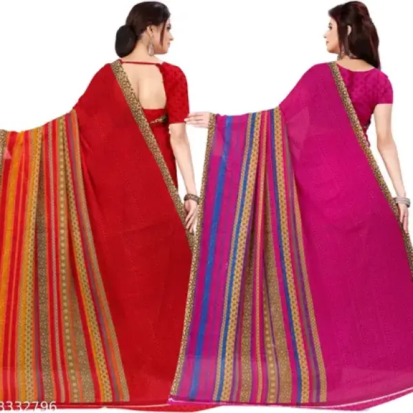 Printed daily wear Georgette Saree