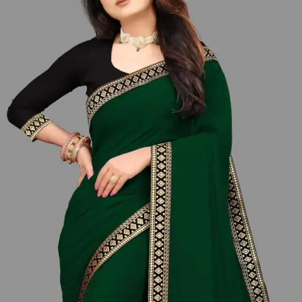 Maharani lace saree