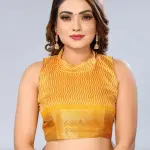  Women's Cotton Silk Lehriya Pattern Saree