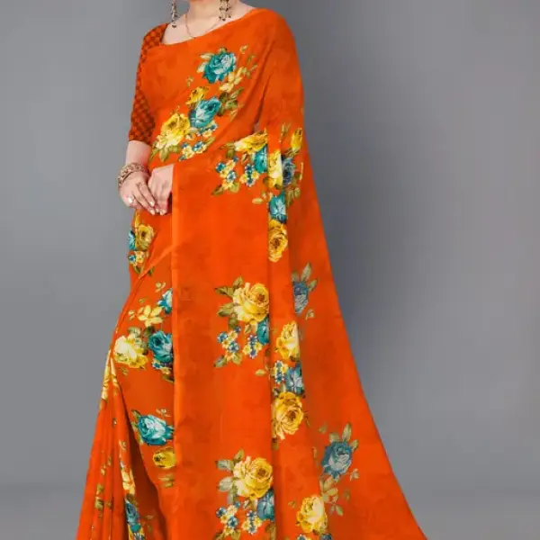  Dhyani Fashion Daily Wear georgette Saree