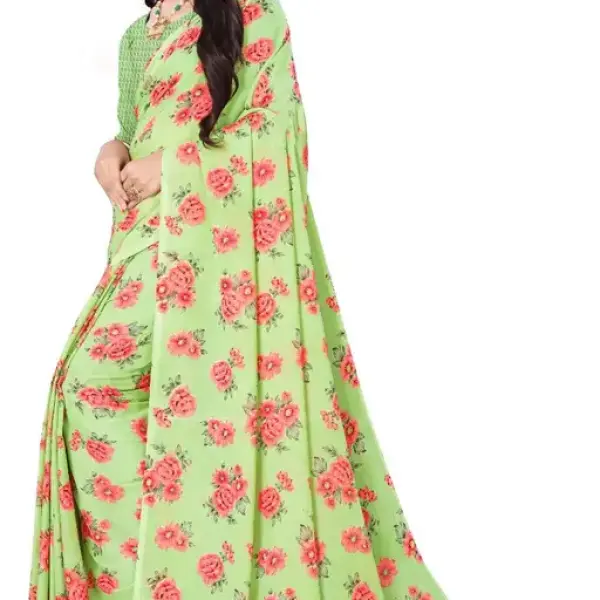  Kanooda Prints Fancy Women's Georgette Printed Saree