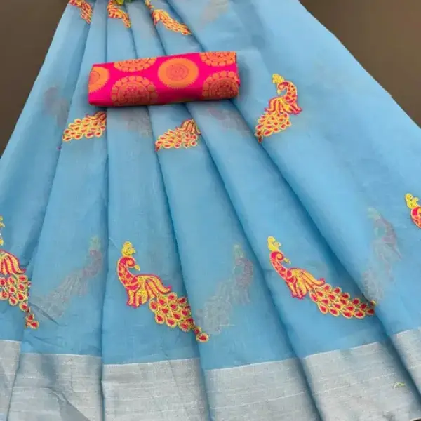  Chanderi Cotton Fancy Daily Wear Saree
