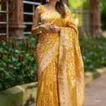 Woven Banarasi Jacquard, Art Silk Saree