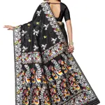  BROYAAR SHOP Jamdani Designer Cotton Blend Silk Saree