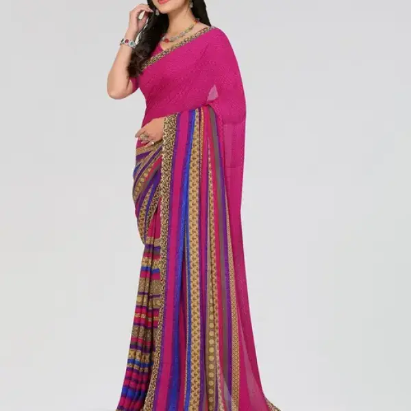  Daily Wear - Printed - Georgette Saree