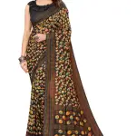 Women's Desinger Printed Trendy Georgette Saree