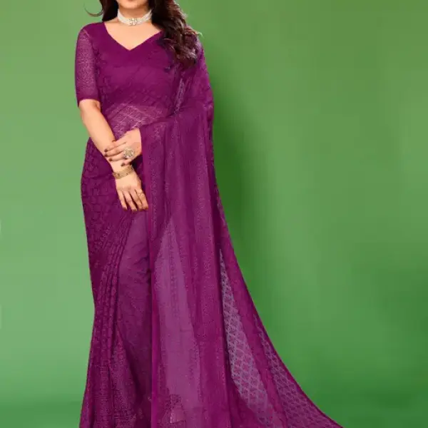  Designer Net Saree