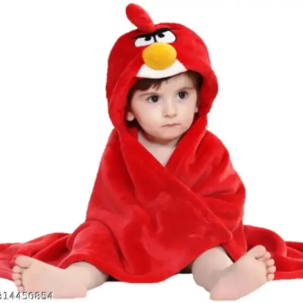 Hooded baby bath towel for the baby boy's and baby Girl's Red