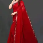 NEW FENCY GEORGETTE CUT WORK SAREE