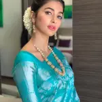  Latest kanjeevaram silk floral saree