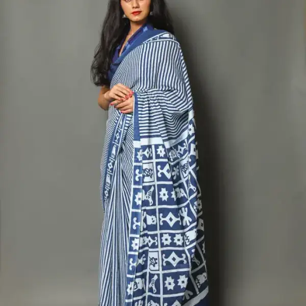 Jaipuri Printed Soft Cotton Saree