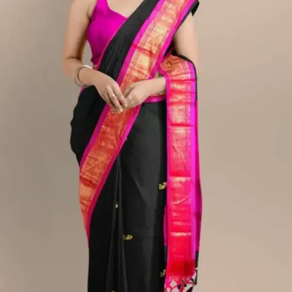 Women's Banarasi Soft Cotton Silk Saree