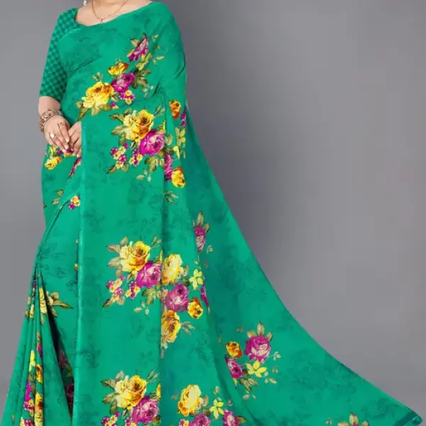  Dhyani Fashion Daily Wear georgette Saree