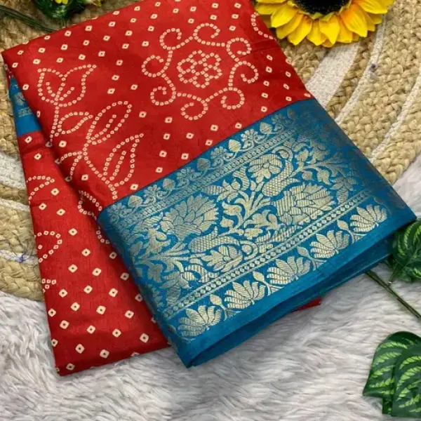 Dola Silk Jaquard Printed Saree