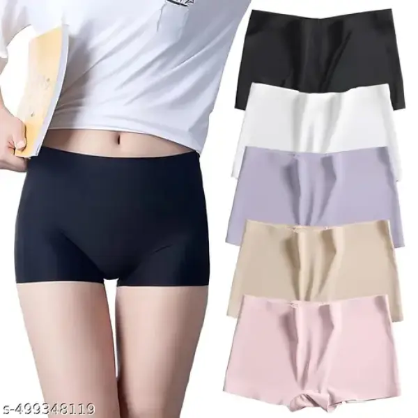 Women panty pack of 5 with multicolor