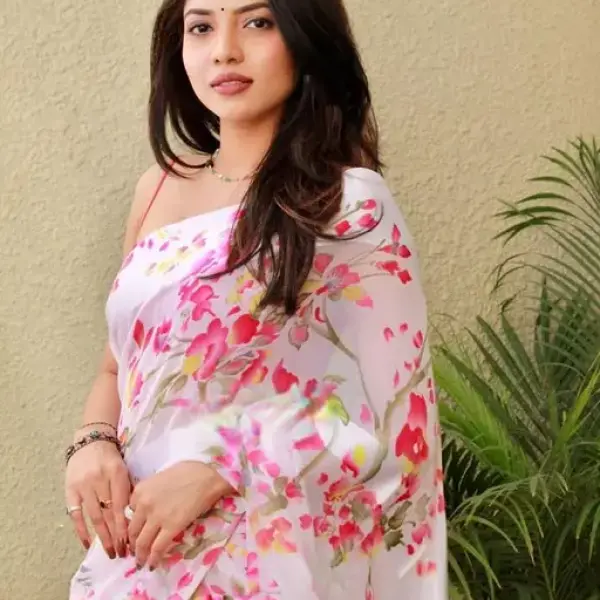 SANJANA SILKS FANCY SATTIN PATTA SAREE