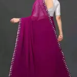  NEW FENCY GEORGETTE CUT WORK SAREE