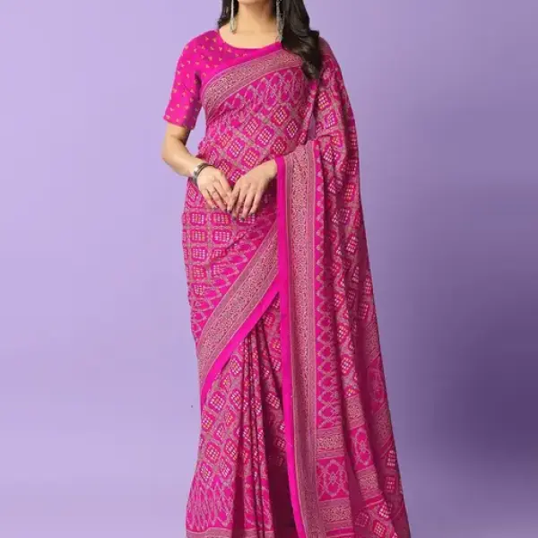  Printed Daily Wear Georgette Saree