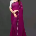  NEW FENCY GEORGETTE CUT WORK SAREE