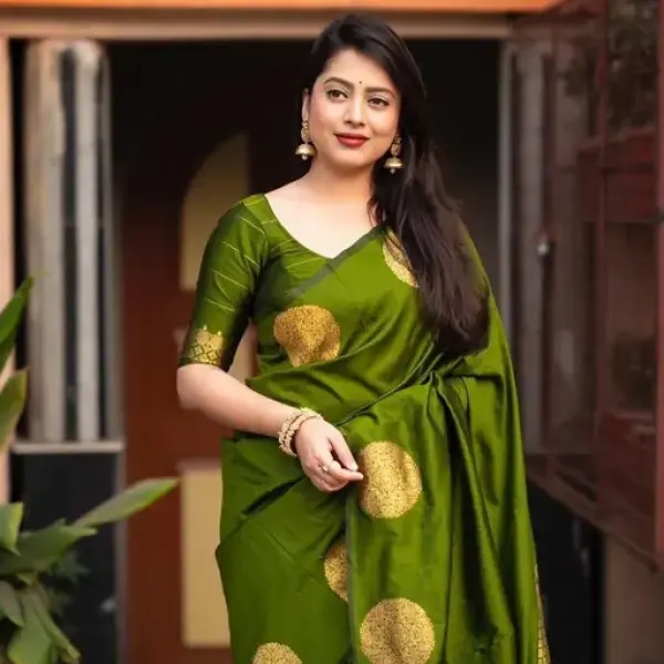 New Beautifull Full Design Banarasi Jacquard Organza Saree