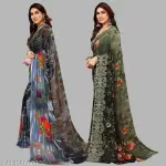  Printed Daily Wear Georgette Sarees