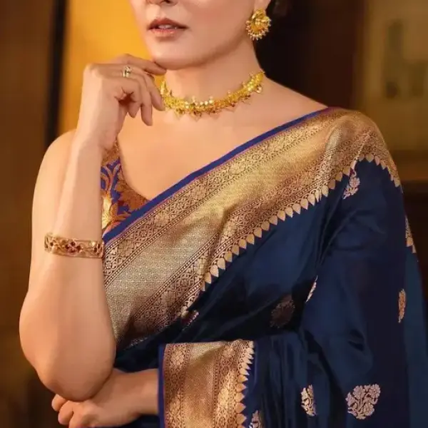  Banarasi Lichi Silk Jecqurd Saree