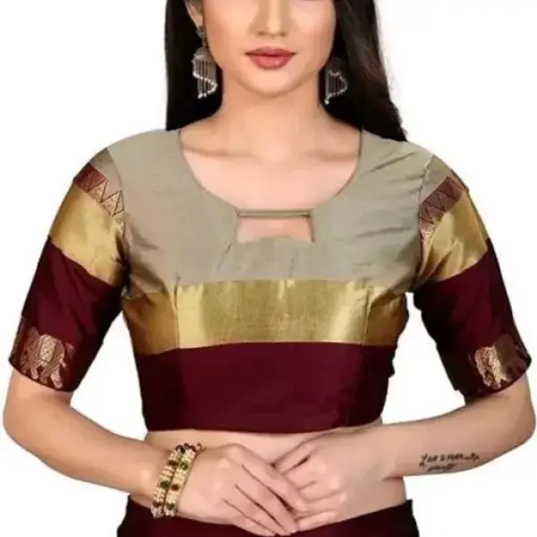 Hathi Design Silk Saree