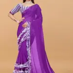 Women's ruffle saree