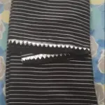 Black Art Silk Leheriya Saree