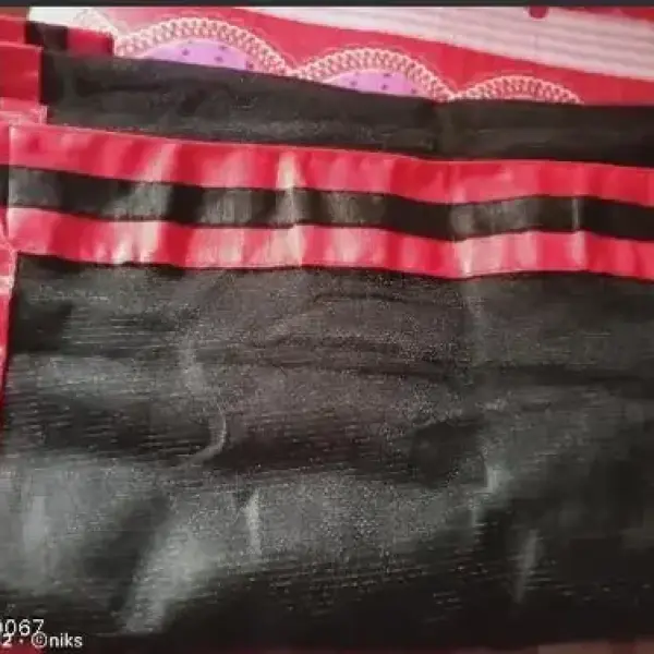 Black Net Lace Bordered saree