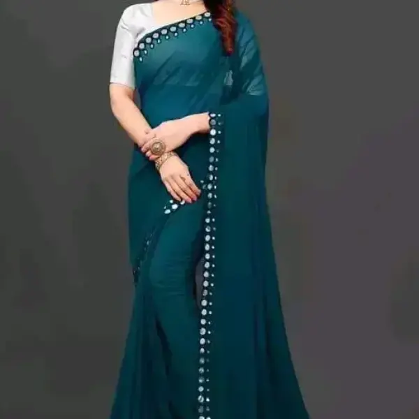  NEW FENCY GEORGETTE CUT WORK SAREE