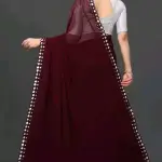  NEW FENCY GEORGETTE CUT WORK SAREE