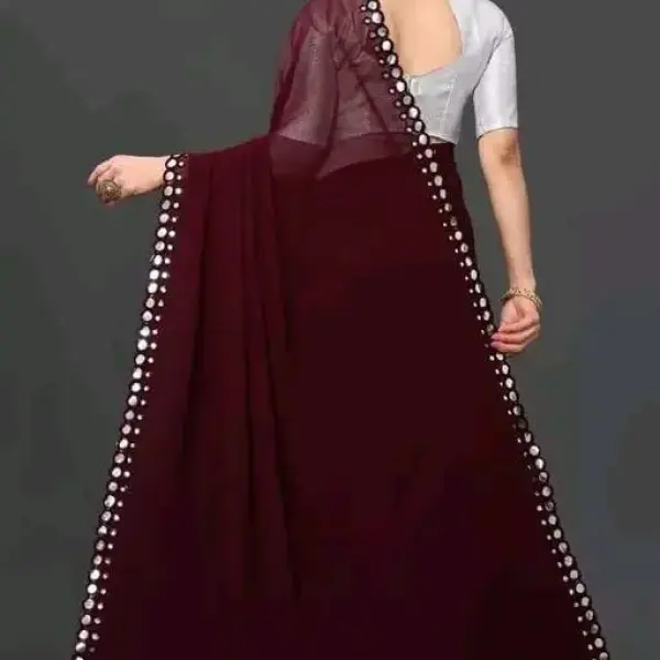  NEW FENCY GEORGETTE CUT WORK SAREE