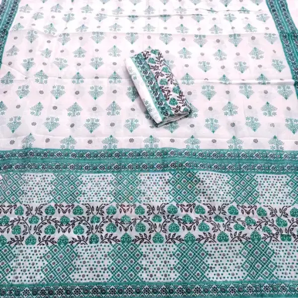  Mekhla chado cotton print mekhla sador