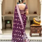  woven BanarasiSilk Jacquard Saree