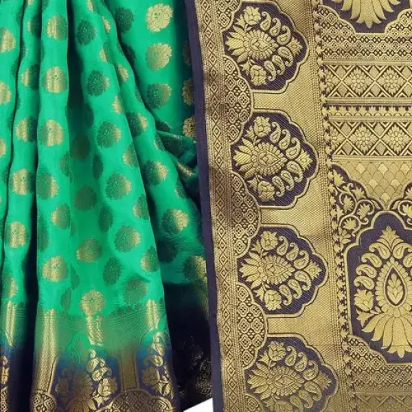 Women's cotton silk multicolour Saree