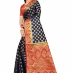 Women's cotton silk multicolour Saree
