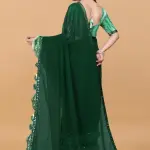 Women's ruffle saree