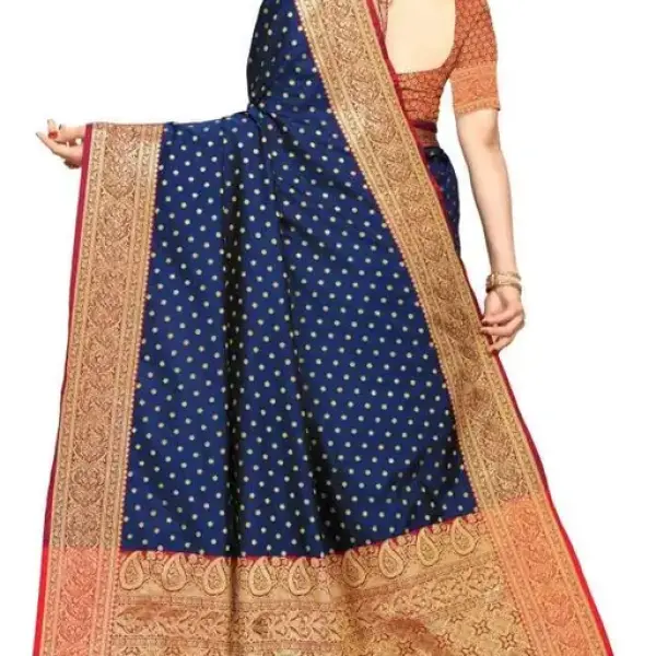  Banarasi Banarasi Silk Green Jacquard Saree