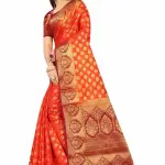 Women's cotton silk multicolour Saree