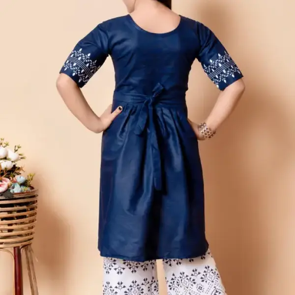 Girls plazo & Dresses Blue