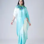 Women's satin silk Digital print saree