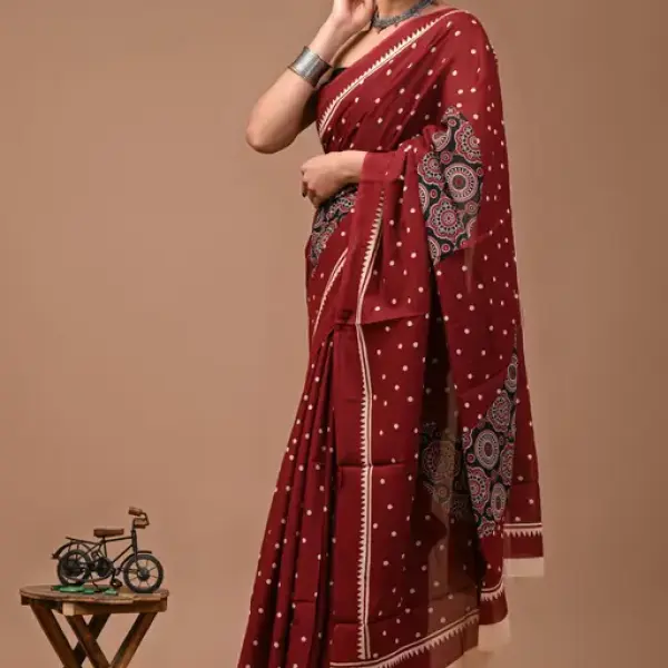  FANCY COTTON MULMUL SAREE
