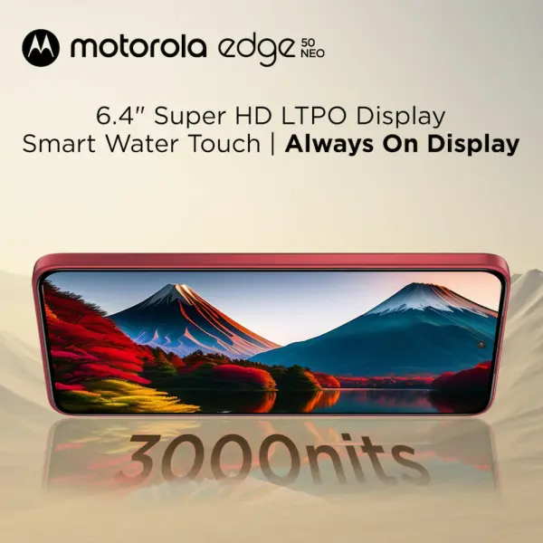 MOTOROLA Edge 50 Neo, 8 GB Ram, 256 PANTONE Poinciana, Smartphone