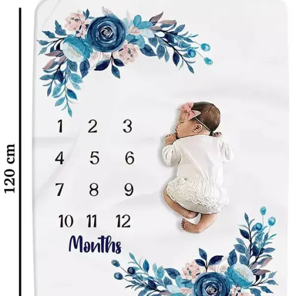 Baby Monthly Milestone Blanket | 1 to 12 Months
