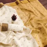Beige Bindi Cotton Silk Saree