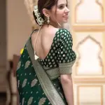  Woven BanarasiSilk Jacquard Saree